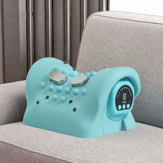 Electric Heated EMS Pulse Cervical Traction Pillow with Six Levels of Heat Neck Massager and Shoulder Stretcher Massage Products
